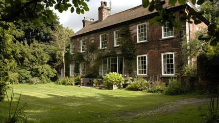 Canvas Print - Describe the renovation challenges and preservation efforts in restoring a listed building house in the UK.