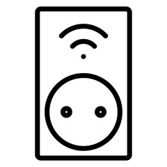 Wall Mural - power socket icon 