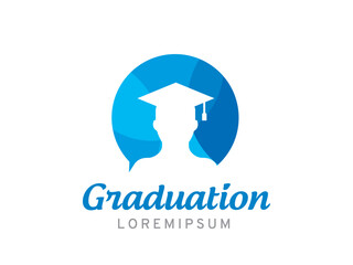 Wall Mural - Graduation logo symbol or icon template