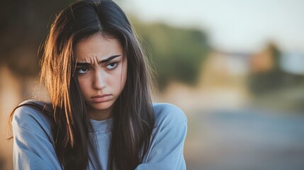 Poster - Latina daughter prioritizes her mental health before graduation