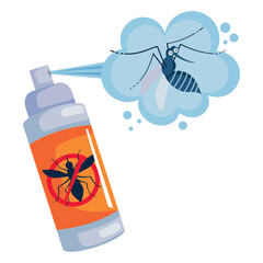 Wall Mural - insect repellent spray dengue prevention