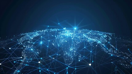 Global Network Connections - Digital World