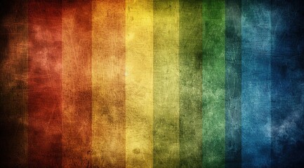 Poster - colorful wooden background