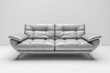 © danin - gray couch and a gray leather seat. Generative AI