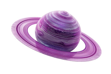 Wall Mural - A purple planet with a purple ring around it