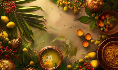 Vishu background design photo vishu event