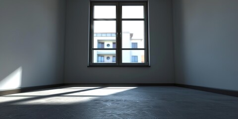 Canvas Print - empty room with window