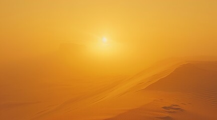 Poster - sunset in desert