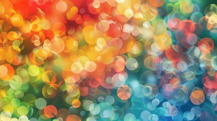Colorful nature bokeh background pattern
