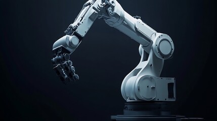 Poster - MLP Advanced robot arm system for digital industry and factory robotic technology Automation manufacturing robot controlled by industry engineering using IOT software connected to inte : Generative AI