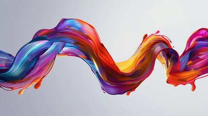 Canvas Print - Abstract Swirling Paint