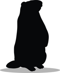 Groundhogs Silhouette, Groundhogs Vector Silhouette, Groundhogs cartoon Silhouette, Groundhogs illustration, Groundhogs icon Silhouette, Groundhogs Silhouette illustration