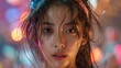 © kura - Expressive close-up of a Korean girl with vibrant lighting