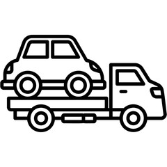 Poster - Car Towing Icon