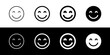© Totto House - Editable friendly, smiling face vector icon. Part of a big icon set family. Perfect for web and app interfaces, presentations, infographics, etc