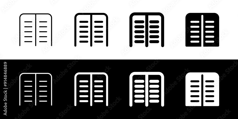 Editable page column vector icon. Part of a big icon set family ...