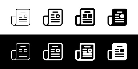 Wall Mural - Editable newspaper, newsletter vector icon. Part of a big icon set family. Perfect for web and app interfaces, presentations, infographics, etc