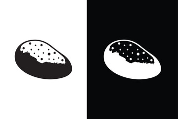 Wall Mural - Potato icon. Vegetable food sign. Diet nutrition symbol. Potato Icon for design. White and black