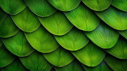 Poster - Texture of fish scales, detailed pattern, close-up Background