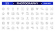 © artshuvo - Photography icon set. Camera, photographer, video, photo and more. Photography studio. Camera icon set. Take photo and video camera icons collection.