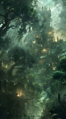 Poster - Enchanting Castle in the Forest.