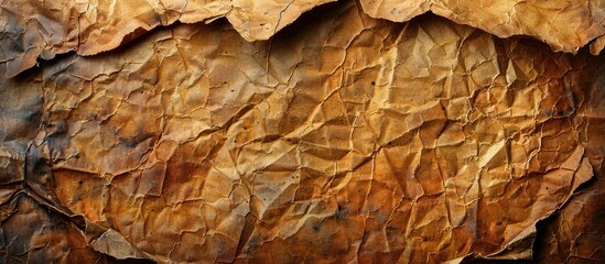 Poster - Wrinkled and Aged Brown Paper Texture