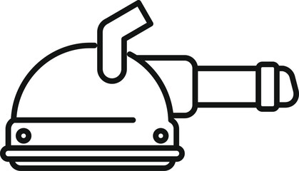 Poster - Icon of an electric floor polishing machine for professional cleaning service