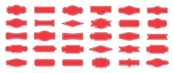 vintage banner set. vintage frames collection. blank label, badge. vector