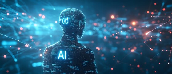 Artificial Intelligence Abstract Concept.