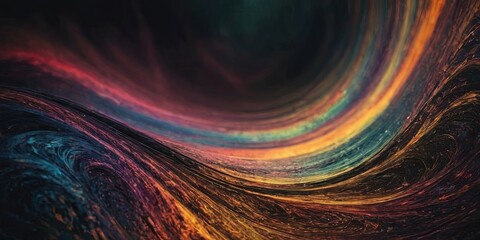 Wall Mural - A colorful swirl of lines