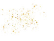 © Rezual - Gold glitter. Golden sparkle confetti. Shiny glittering dust for party celebration anniversary birthday card design