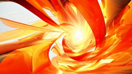 Fototapete - Abstract fractal image for creative design of primary colors.