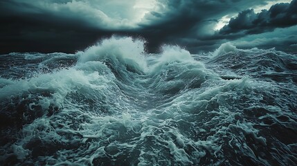 Vibrant coral thrives amidst swirling blue depths, a living masterpiece beneath ocean waves
