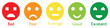 © Quirk Craft Studio - Emoji face icon set design collection. Hand drawn good and bad mood expression symbol. Survey approval user rating. eps 10