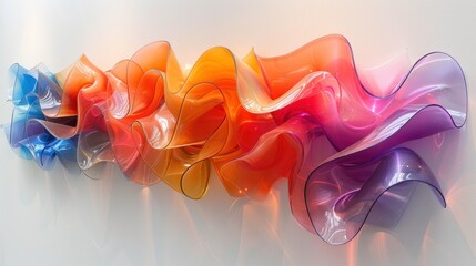 Wall Mural - Abstract Glass Sculpture