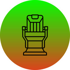 Sticker - Barber chair Icon