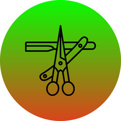 Sticker - Hair cutting Icon