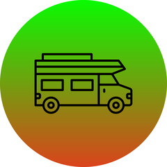 Sticker - Motor home Icon