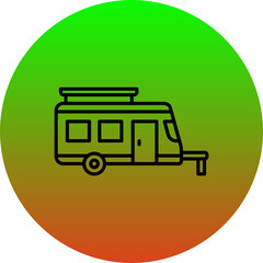 Sticker - Caravan Icon