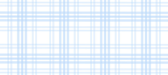 Canvas Print - Blue and white plaid fabric texture background	