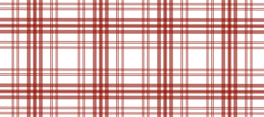 Canvas Print - Red and white plaid fabric texture background