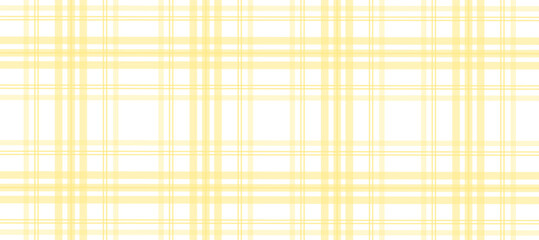 Poster - Yellow and white plaid fabric texture background