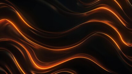 Poster - Abstract Glowing Waves Background