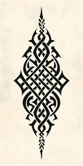 Wall Mural - Celtic Tribal Tattoo traditional tattoo illustration