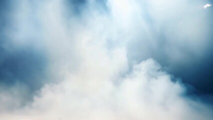 Poster - Stage lights illuminate the smoke at the studio.