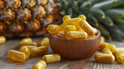 Realism of Joint Support Supplement with Pineapple Extract Capsules