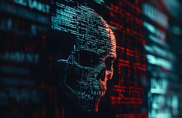 cinematic still of computer code with a dark background