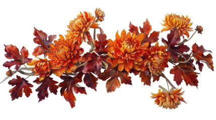 Sticker - A beautiful autumn floral bouquet 