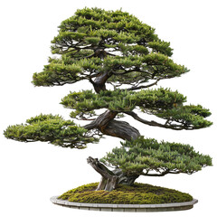 Bonsai conifer tree from japan clip art