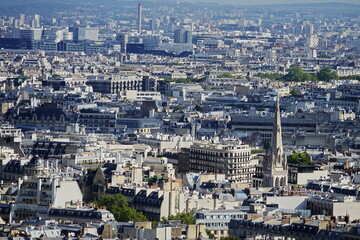 Wall Mural - View of Paris from Eiffel Tower, France